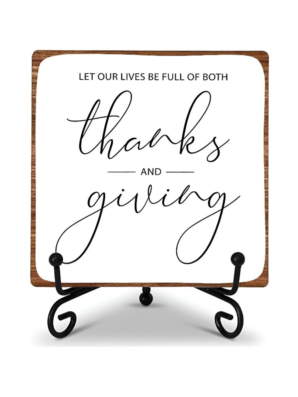 Fall Harvest Desk Decor, Thanksgiving Wooden Sign Gifts for Women Men